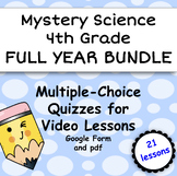 Mystery Science 4th Grade FULL YEAR Google Form &  Printab