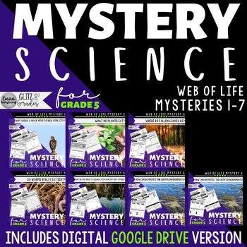 Preview of Mystery Science 5th Grade SUPPLEMENT Ecosystems BUNDLE Web of Life Mysteries 1-6