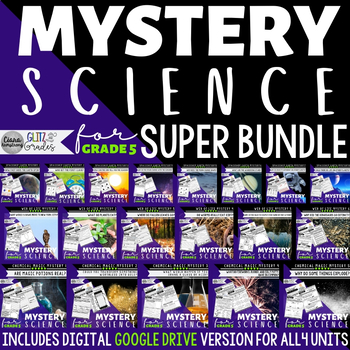 Preview of Mystery Science 5th Grade SUPPLEMENTAL SUPER BUNDLE Journal Pages | All 4 Units