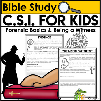 Preview of Mystery Science | Bible Lessons | Crime Scene Investigation BASICS