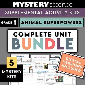 Preview of Mystery Science | Grade 1 | Complete Unit Bundle | Animal Superpowers | Digital