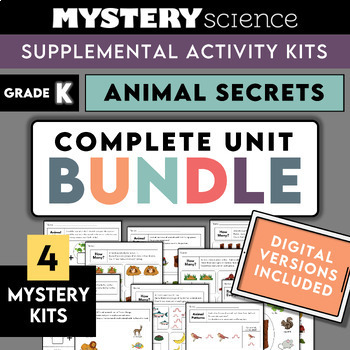 Preview of Mystery Science | Kindergarten | Complete Unit Bundle | Animal Life + Needs