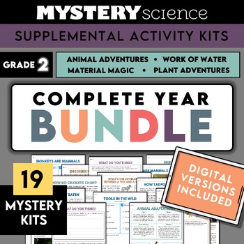 Preview of Grade 2 | Complete Mystery Science ENTIRE YEAR Bundle | Digital + Printable