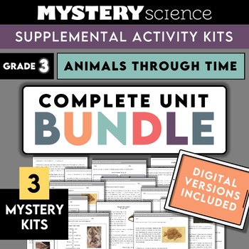 Preview of Mystery Science | Grade 3 | Complete Unit Bundle | Animals Through Time Digital