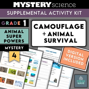 Preview of Mystery Science Kit | Grade 1 | Mystery 4 | Camouflage + Animal Survival
