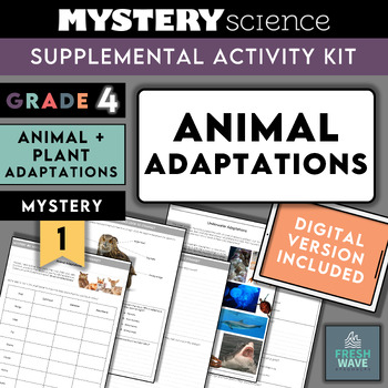 Preview of Mystery Science Kit | Grade 4 - Mystery 1 - Animal Adaptations | Digital