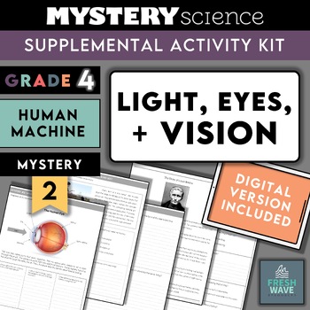 Preview of Mystery Science Kit | Grade 4 - Mystery 2 - Light, Eyes + Vision | Digital