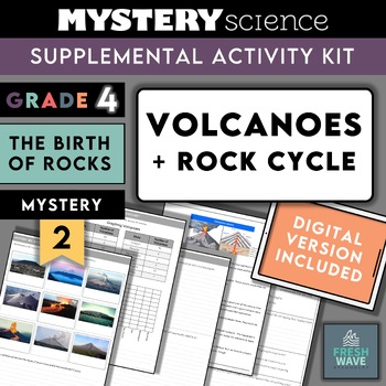 Preview of Mystery Science Kit | Grade 4 - Mystery 2 - Volcanoes + Rock Cycle | Digital