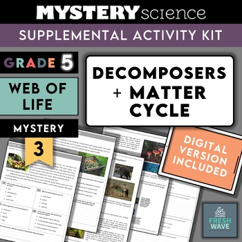Preview of Mystery Science Kit | Grade 5 | Mystery 3 | Decomposers + Matter Cycle