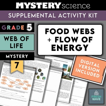 Preview of Mystery Science Kit | Grade 5 | Mystery 7 | Food Webs + Flow of Energy