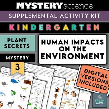 Preview of Mystery Science Kit | Kindergarten | Mystery 3 | Plant Needs | Digital Printable