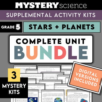 Preview of Mystery Science Kits | Grade 5 | Unit Bundle | Stars + Planets | Digital + Print