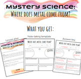 Mystery Science: Where Does Metal Come From? Note-Taking T