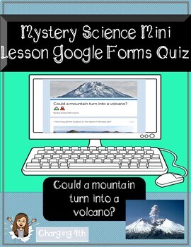 Preview of Google Forms Quiz- Mystery Science for Distance Learning - Mountains & Volcanoes