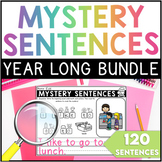 Mystery Sentences BUNDLE - No Prep Literacy Center - Early