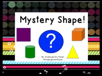Preview of Mystery Shape - SMARTBoard activity