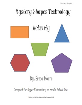Preview of Mystery Shapes Activity