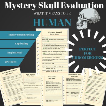 Preview of Mystery Skull Evaluation - Inquiry Based Lesson