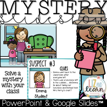 Preview of Mystery Slideshow - solve a mystery with your class!