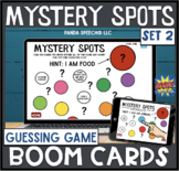 Mystery Spots Set 2 BOOM Cards A Guessing Game for Speech Therapy