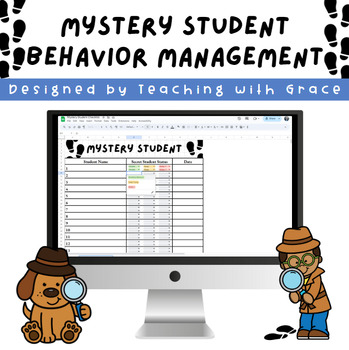 Preview of Mystery Student DIGITAL TRACKER