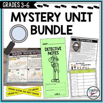 Preview of Halloween Writing - Mystery Genre - October Activity - Solve a Mystery - Bundle
