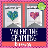 Mystery Valentine Graphing Banners: Geometric Hearts
