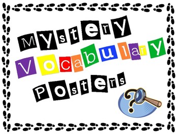 Preview of Mystery Vocabulary Posters