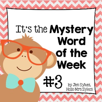 Preview of Mystery Word of the Week 3