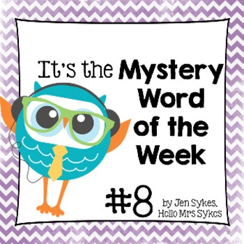 Preview of Mystery Word of the Week 8