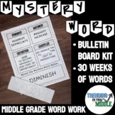 Mystery Word of the Week - Middle Grade Word Work - Litera