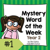 Mystery Word of the Week 1, Year 2