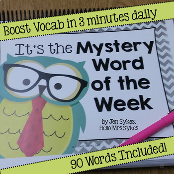 Preview of Mystery Word of the Week, Boost Vocabulary in 3-5 minutes Per Day, The Bundle