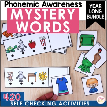 Preview of Mystery Words - Phonemic Awareness Games - BUNDLE