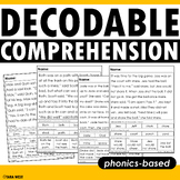 Decodable Comprehension Read and Respond Phonics-Based Sheets