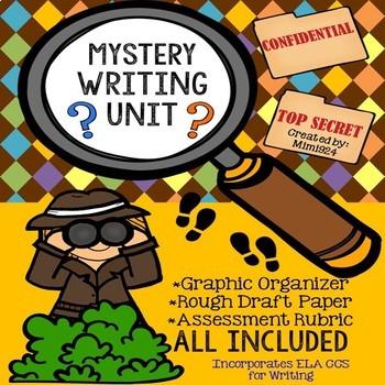 Preview of Fictional Narrative Writing: Mystery (Optional Google Drive)