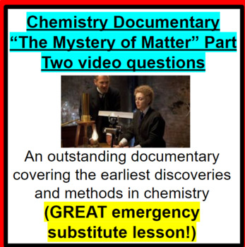 Preview of Mystery of Matter: Unruly Elements - GREAT SUB PLANS!