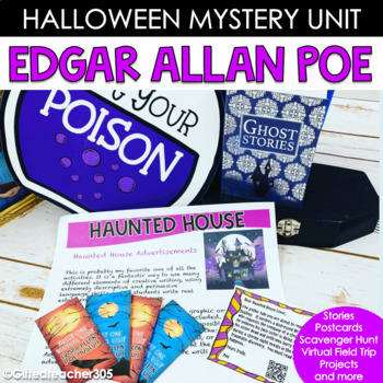 Preview of Mystery or Halloween Edgar Allan Poe Unit