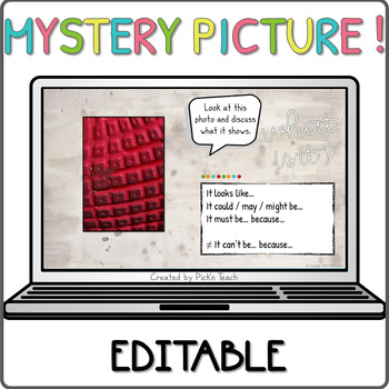 Preview of Mystery pictures /photos - speaking activity for classroom critical thinking PPT