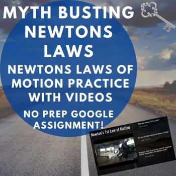 Preview of Myth Busting Newton's Laws of Motion | Google Assignment | Video Activity