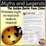 Printable Myth or Legend GOLDEN BEETLE Chinese Story & Task Cards