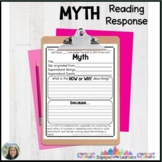 Myth Reading Response | Graphic Organizer | Explaining the