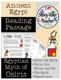 Myth of Osiris Reading Passage Ancient Egyptian Mythology