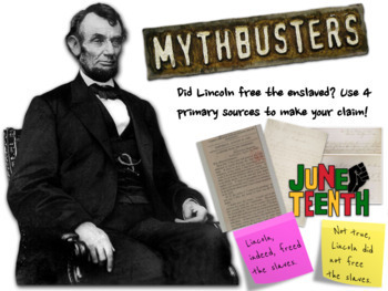 Preview of Mythbusters: Did Lincoln Free the Enslaved? Digital and In-Person Options!