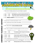 Mythbusters : Franklin's Kite (science video worksheet / e