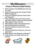Mythbusters Group#1 Elements  Alkali Metals
