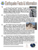 FREE - Earthquake 3 Worksheets (Science Article - Puzzle -