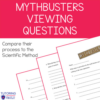 Preview of Mythbusters Viewing Questions
