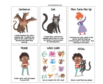 Mythical Animals Card Game by Karyn- Teach Beside Me | TPT