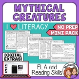 Mythical Creatures Themed ELA and Reading Skills Review Mi